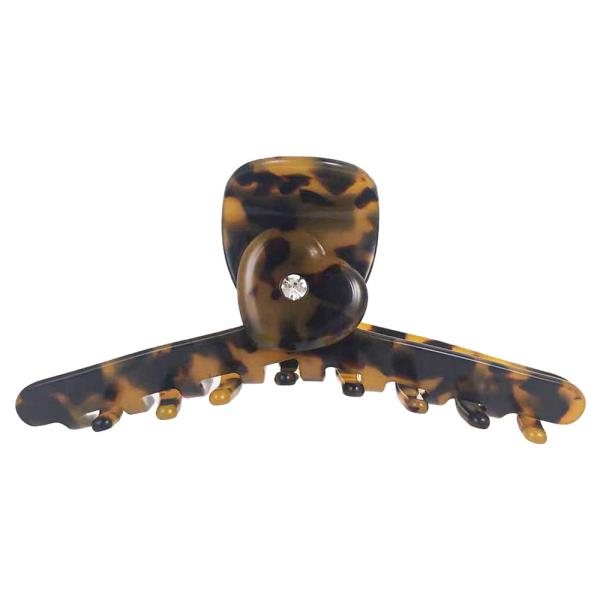 HEART RHINESTONE HAIR CLAW CLIP