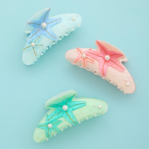 STARFISH HAIR CLAW JAW CLIP