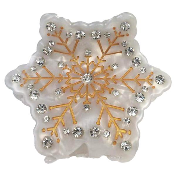 SNOWFLAKE HAIR CLAW CLIP