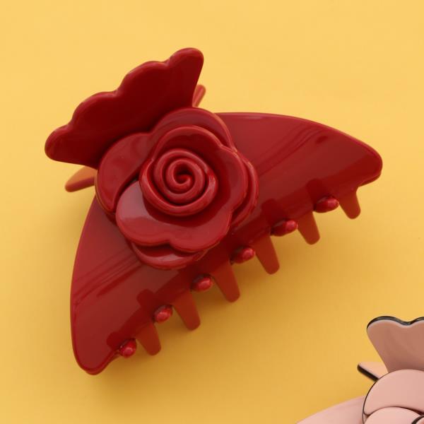 ROSE HAIR CLAW JAW CLIP