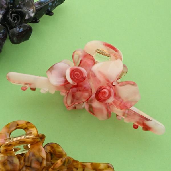 FLOWER HAIR CLAW JAW CLIP