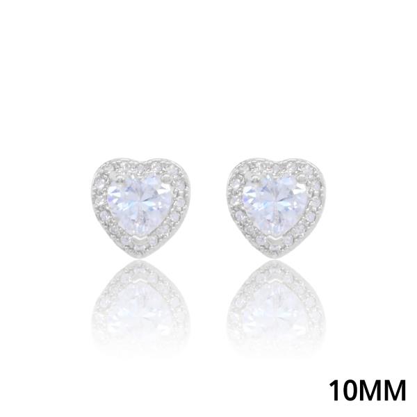 HEART SHAPE CRYSTAL EARRING