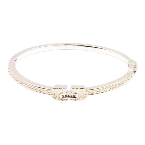 18K PEARL PAVE HINGED BRACELET