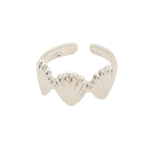 SEASHELL METAL ADJUSTABLE RING