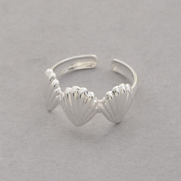 SEASHELL METAL ADJUSTABLE RING