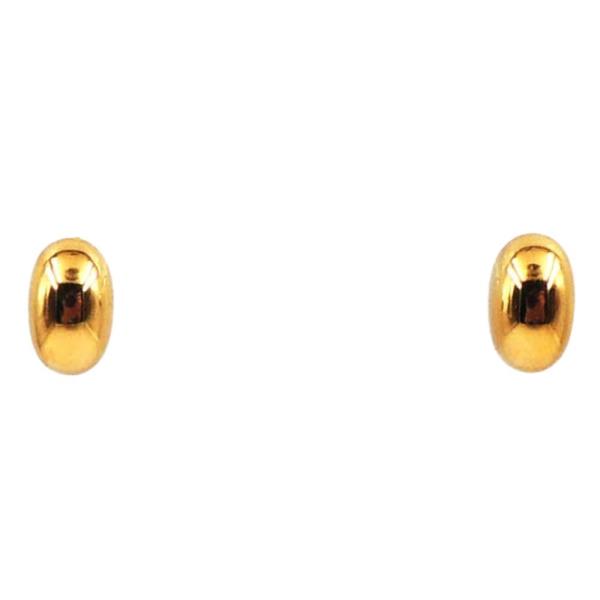 BOLD METAL HUGGIE HOOP EARRING