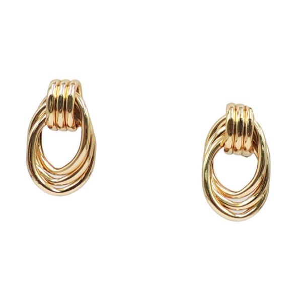MULTI OVAL HOOP EARRING