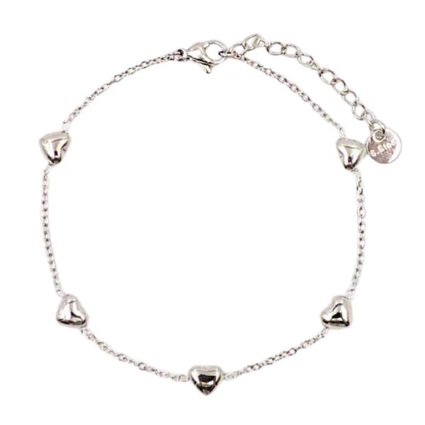 HEART STATION CHAIN BRACELET