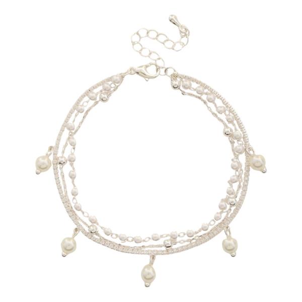 PEARL BEAD LAYERED BRACELET