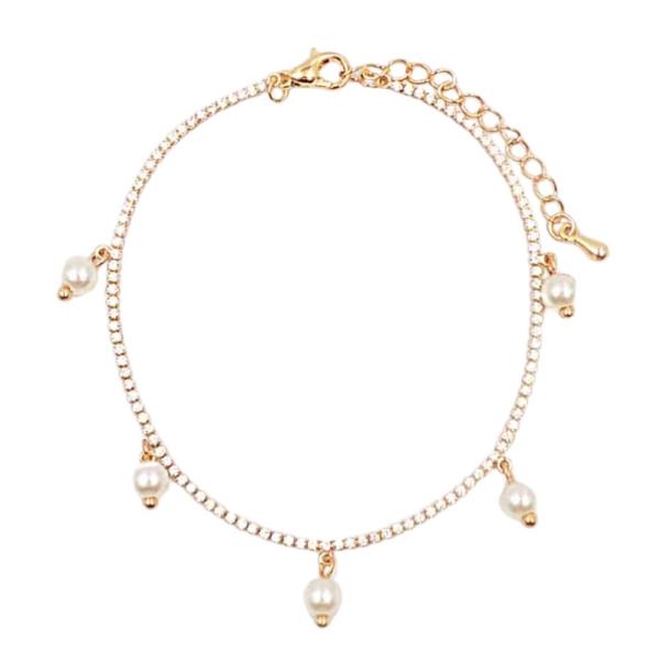 PEARL CHARM BEADED BRACELET