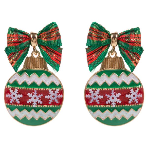 CHRISTMAS TREE ORNAMENT SHAPED ENAMEL WITH RIBBON