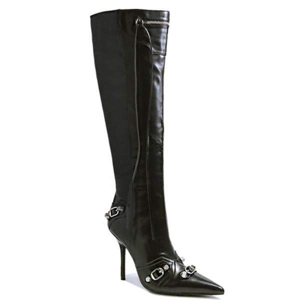 POINTED HEEL BOOTS 8 PAIRS