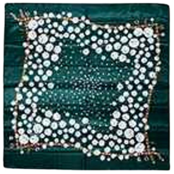 FLOWER PATTERN BANDANA SQUARE NECK SCARF
