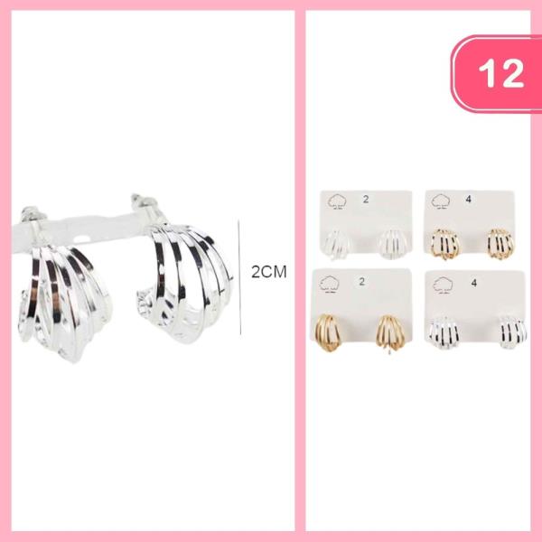 LAYERED HOOP EARRING (12 UNITS)