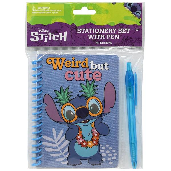STITCH SPIRAL HEADER 50 SHEET NOTEBOOK W PEN