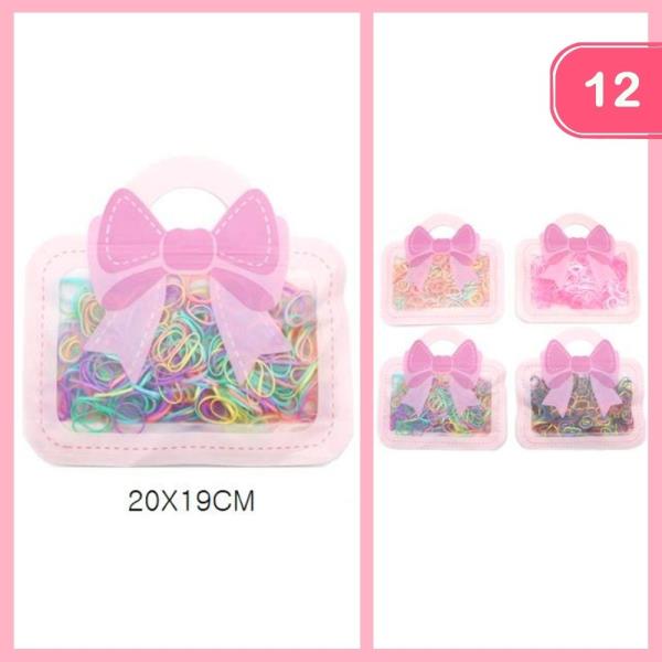 RUBBER HAIR TIE (12 UNITS)
