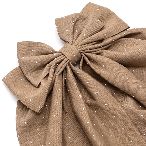 POLKADOT LONG TAIL HAIR BOW (12 UNITS)