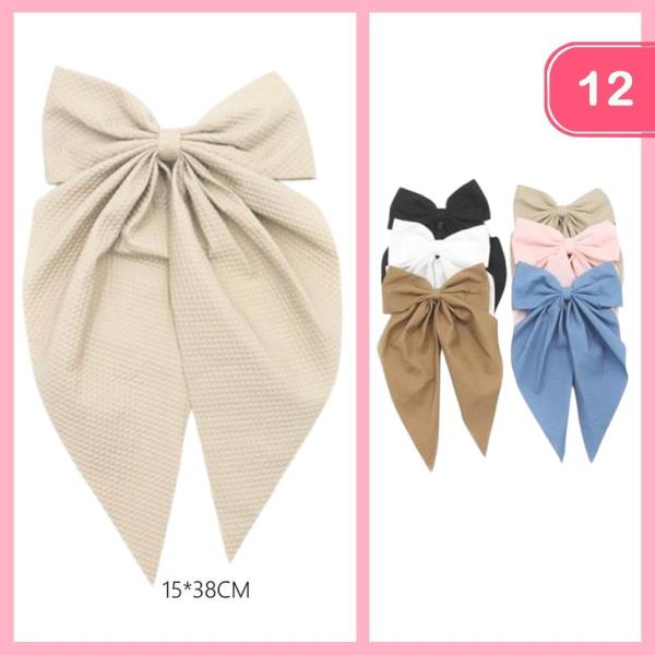 LONG TAIL HAIR BOW (12 UNITS)