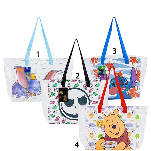 DISNEY POOH DUMBO STITCH JACK CLEAR TOTE BAG