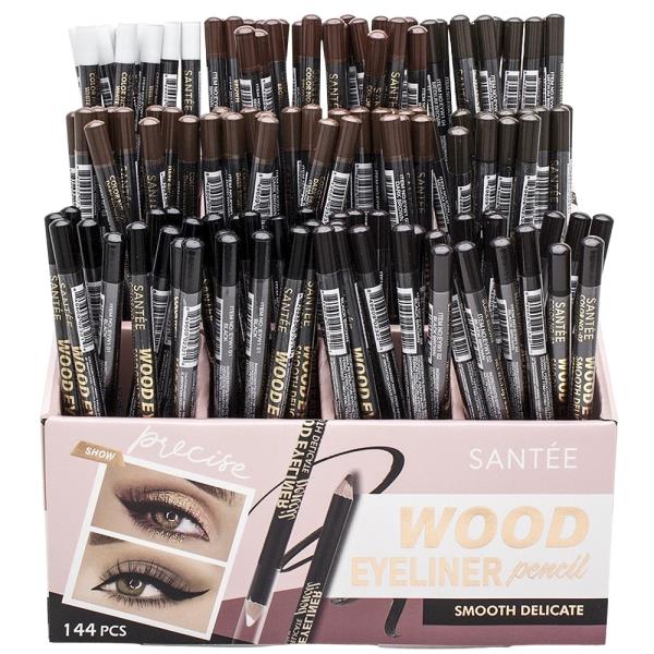 SANTEE WOOD EYELINER PENCIL SET (144 UNITS)