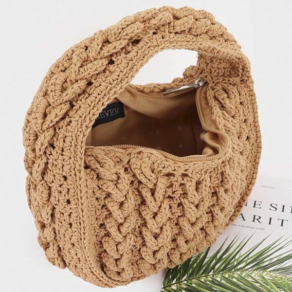 HANDMADE COTTON BRAIDED TOTE BAG