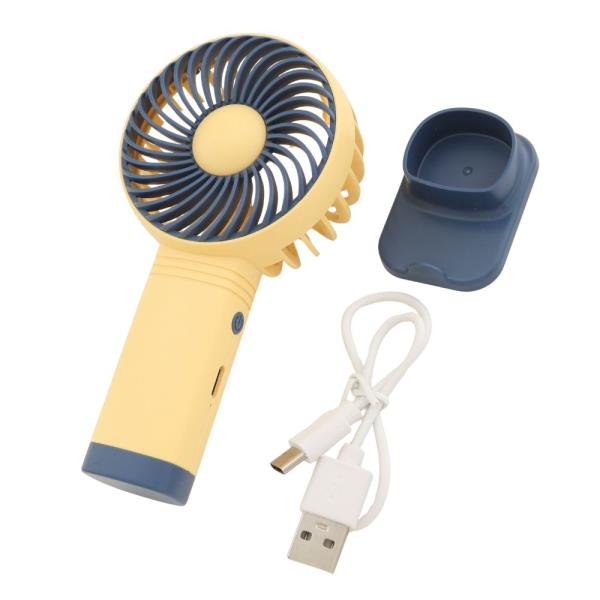 TWO TONE ROUND HANDHELD DESKTOP MINI FAN