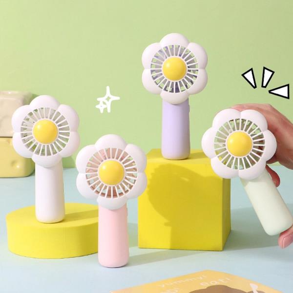 MINI FLOWER-SHAPED PORTABLE FAN USB CHARGING CHILDREN′S SUMMER AIR COOLER