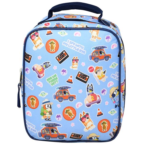 BLUEY ALL OVER PRINT NORTH SOUTH RECTANGLE LUNCH BAG