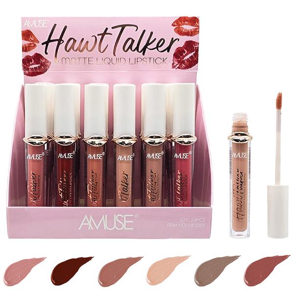 AMUSE HAWT TALKER MATTE LIQUID LIPSTICK (24 UNITS)