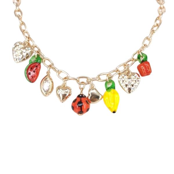 MULTI MIX CHARMS NECKLACE