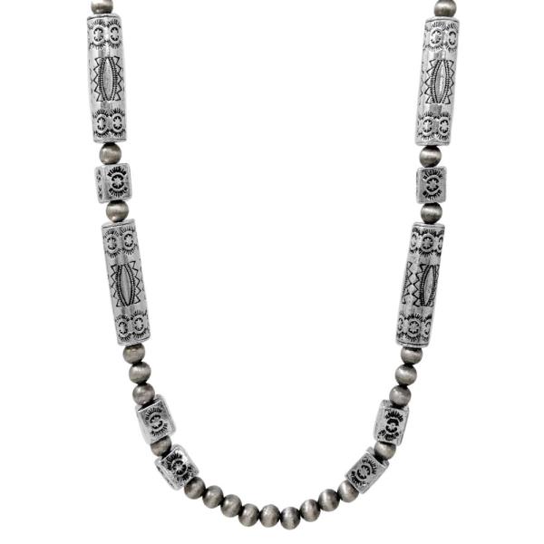 WESTERN NAVAJO BARREL BEAD NECKLACE
