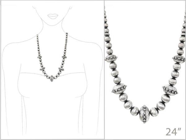 WESTERN NAVAJO BEADED NECKLACE