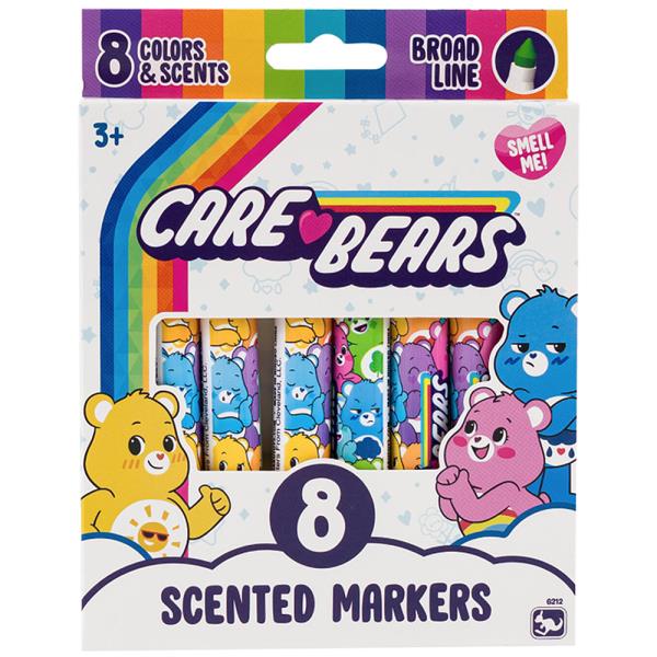 CARE BEARS 8PC SCENTED MARKERS