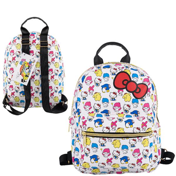 HELLO KITTY AND FRIENDS RED AND WHITE BACKPACK