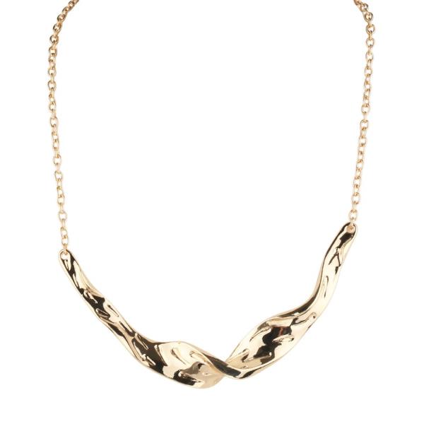 BENT METAL BAR NECKLACE