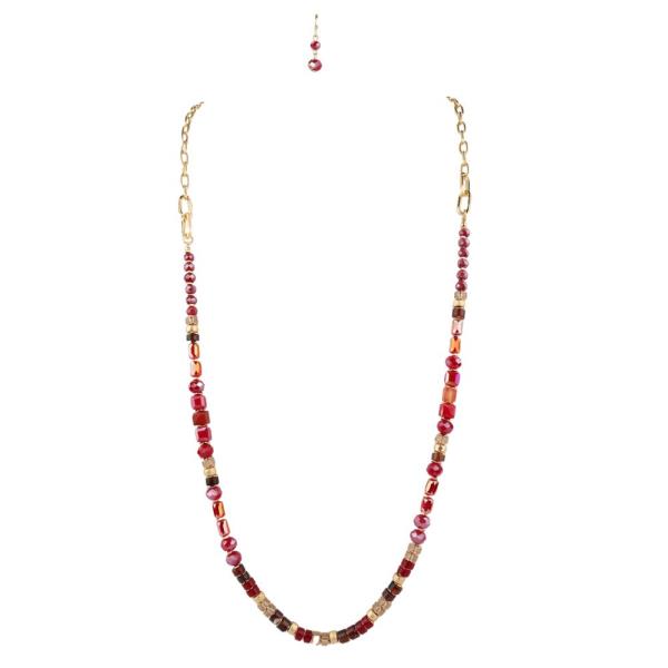 GLASS BEAD NECKLACE