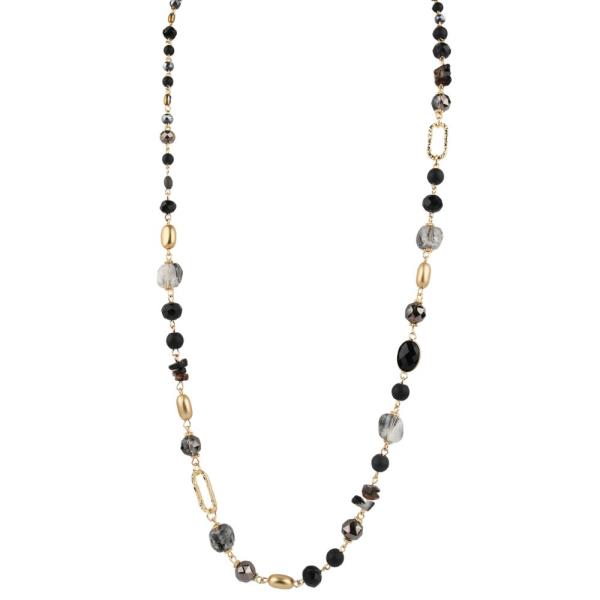 GLASS MIXED BEAD NECKLACE