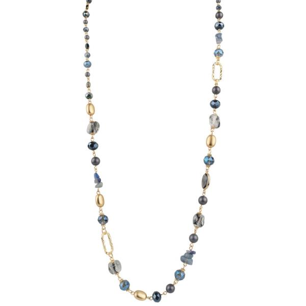 GLASS MIXED BEAD NECKLACE