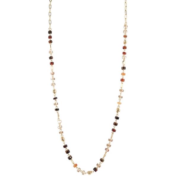 DAINTY DISC BEAD NECKLACE