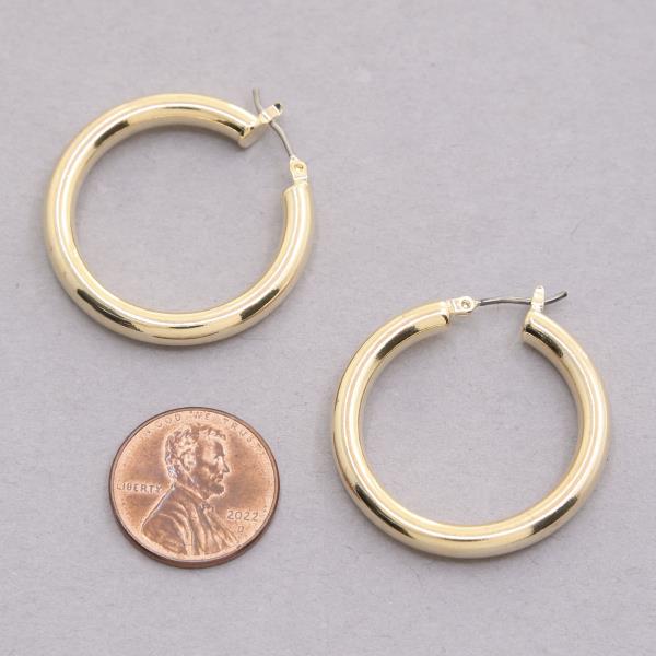 SODAJO HOOP GOLD DIPPED EARRING