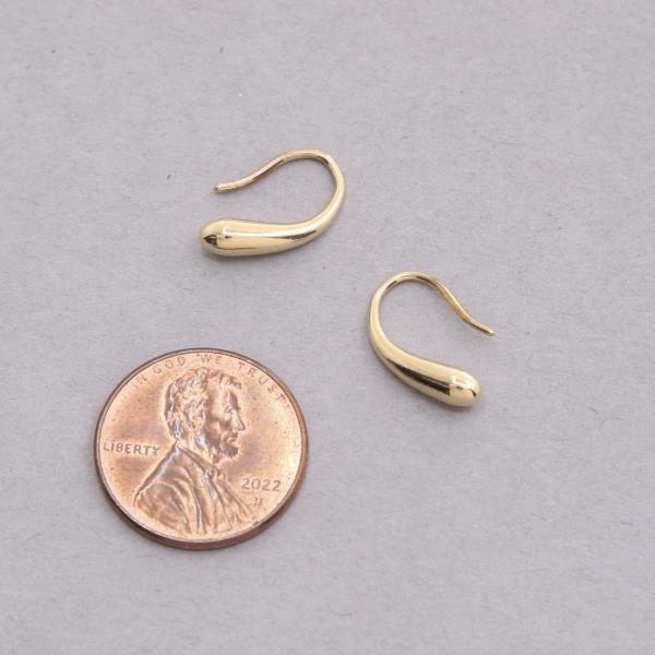 SODAJO DAINTY METAL GOLD DIPPED EARRING