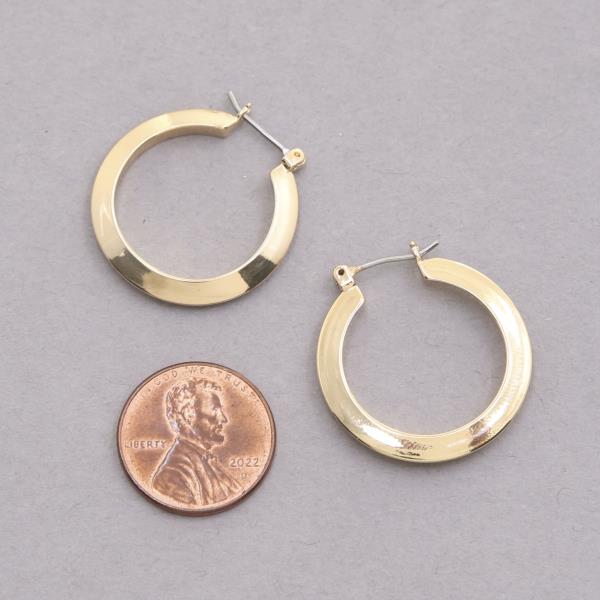 SODAJO HOOP GOLD DIPPED EARRING