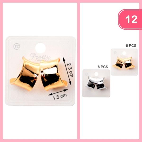 METAL HUGGIE EARRING (12 UNITS)
