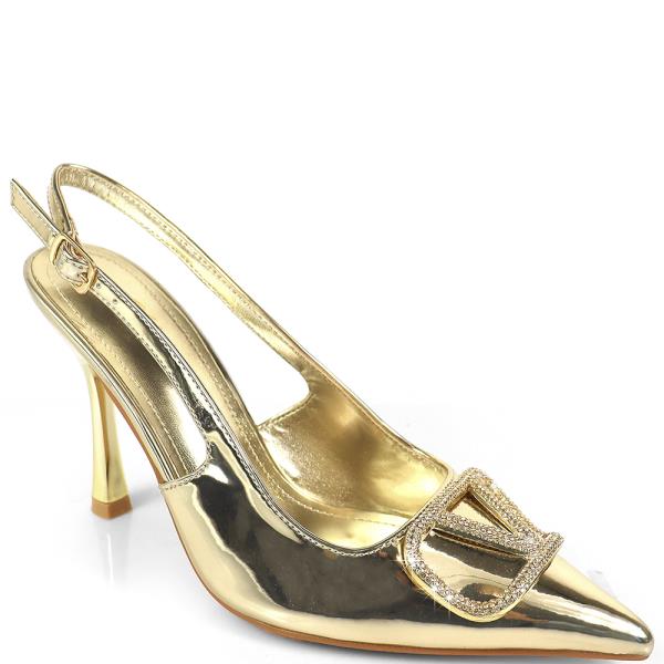 POINTED TOE SLINGBACK W V LOGO 12 PAIRS