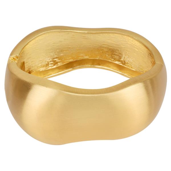 METAL BANGLE BRUSHED HINGE BRACELET