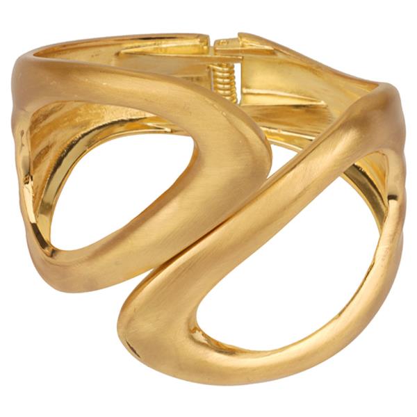 METAL BANGLE BRUSHED HINGE BRACELET