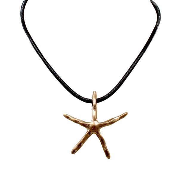 STARFISH PENDANT METAL NECKLACE