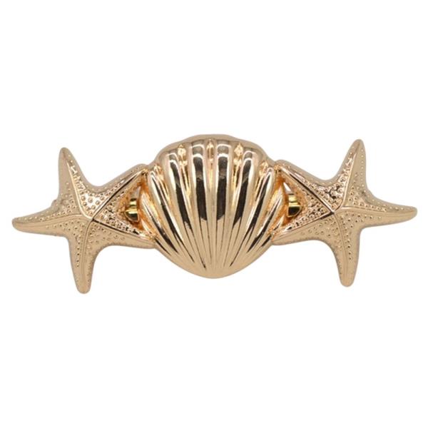 METAL SHELL STARFISH DECORATIVE HAIR CLIP