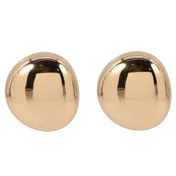 METAL ROUND STUD POST EARRING