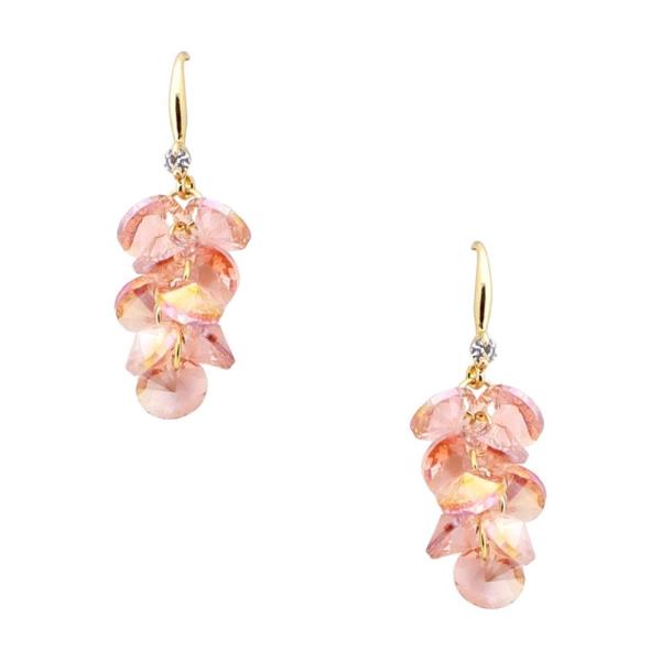IRIDESCENT BEAD CLUSTER EARRING